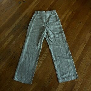 Sage green wide leg pants